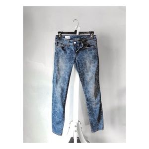 Gap always skinny floral print stretch jeans